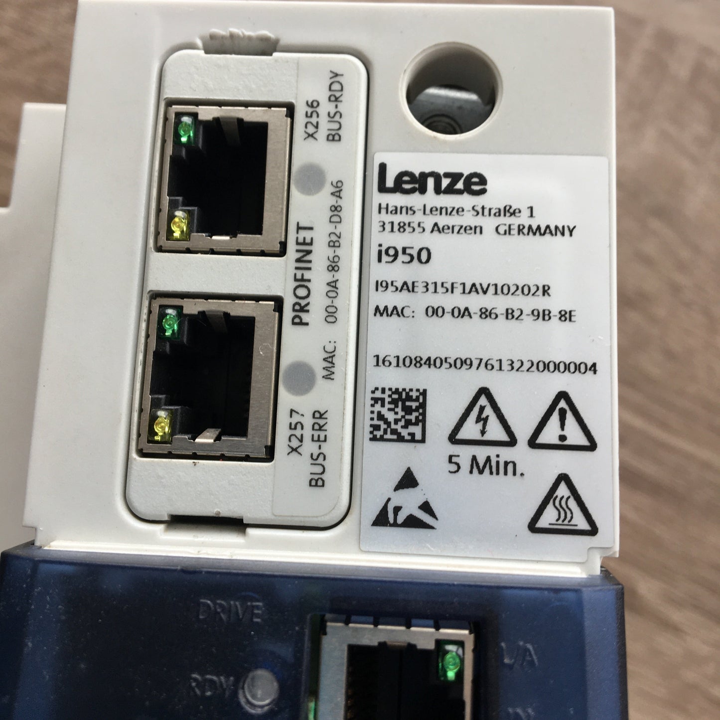 I95AE315F1AV10202R, i950, Lenze-Servoumrichter, 15 kW