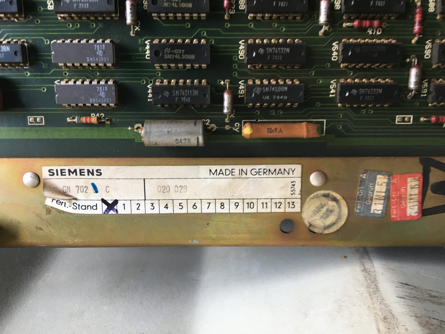 GN702C, CPU-Karte, SIEMENS SINUMERIK 7