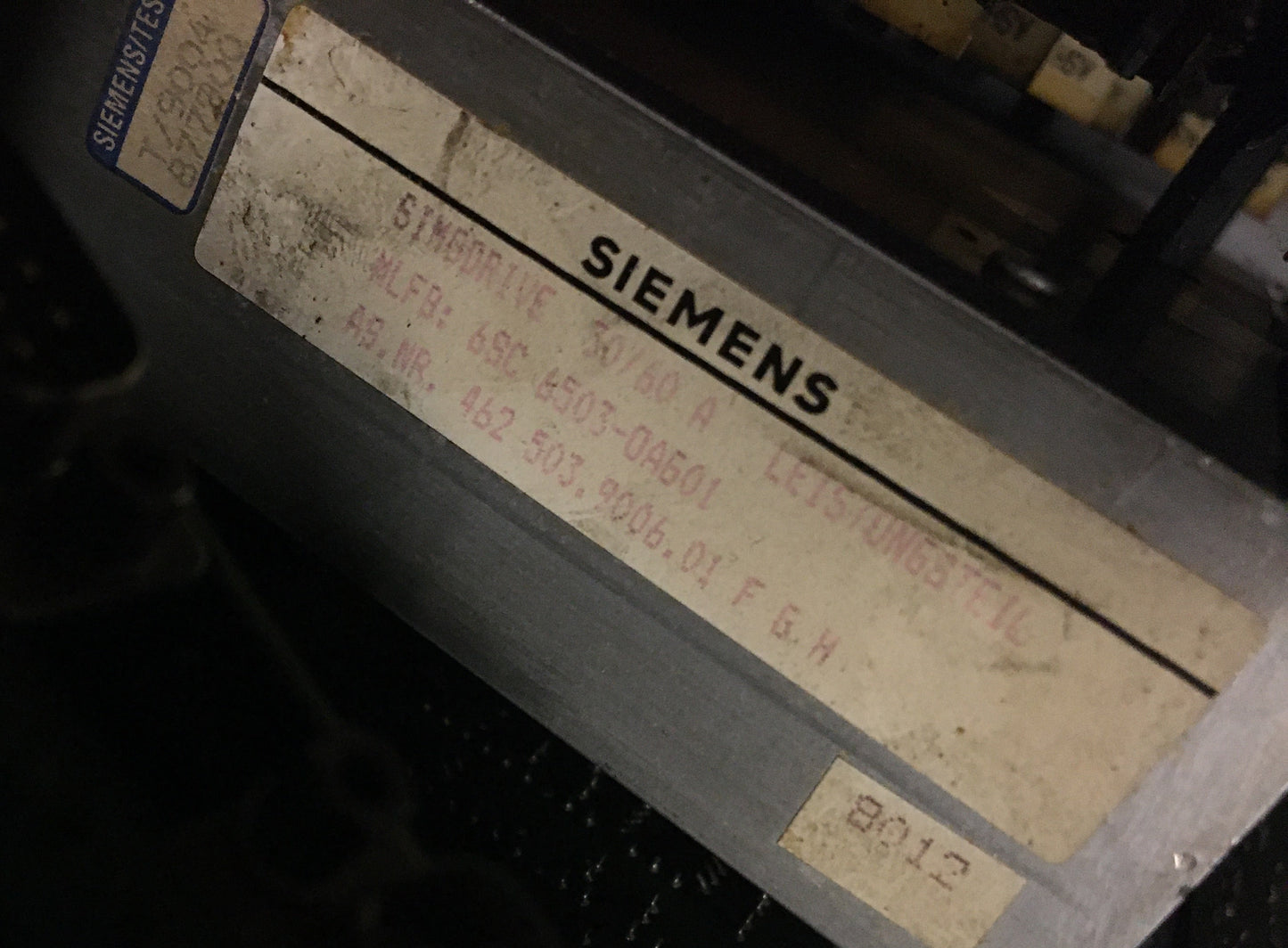 6SC6503-0AG01, Simodrive 30/60A Leistungsmodul