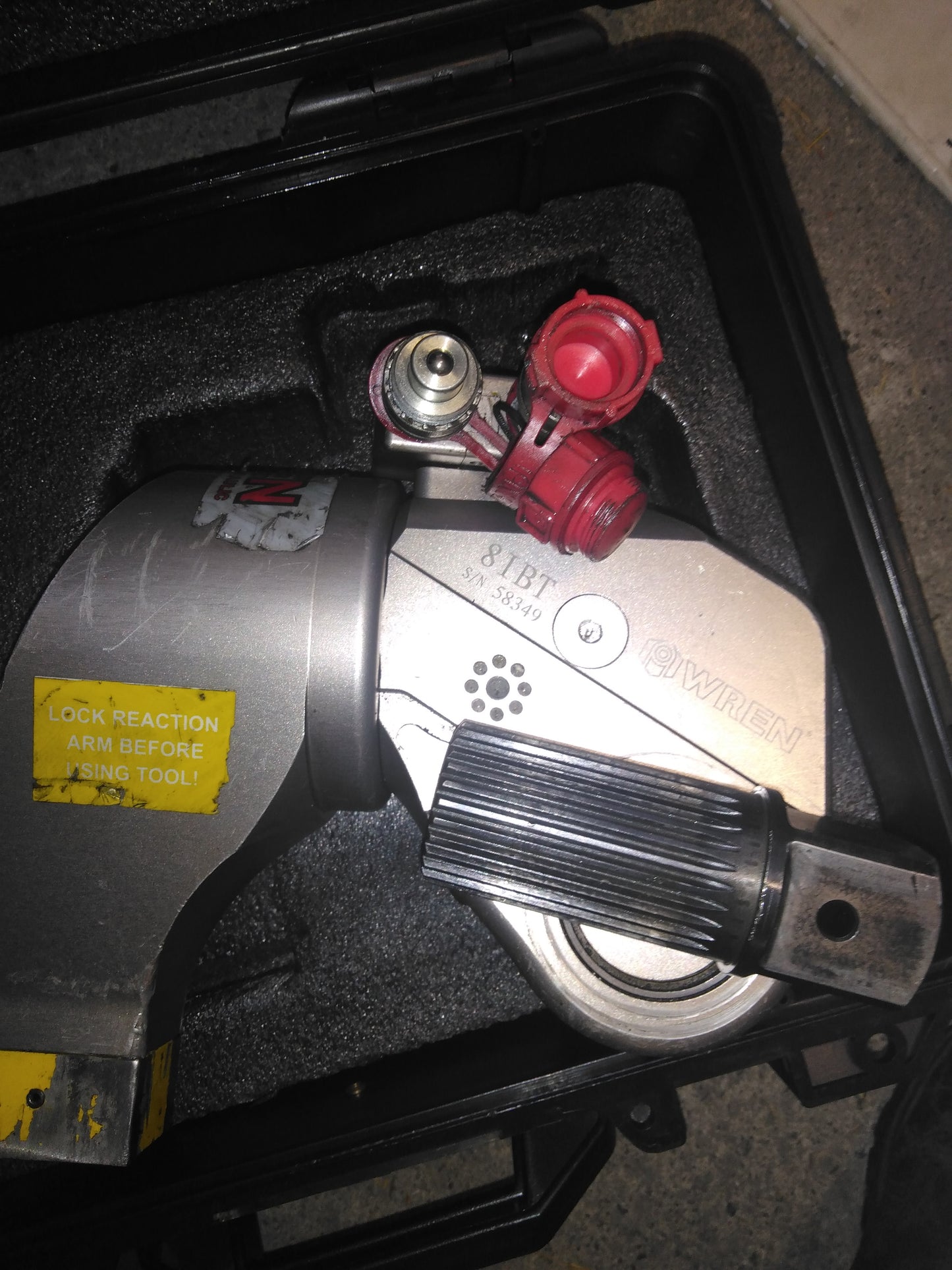 8iBT, WREN, hydraulic torque wrench, with KLW4000A electric power supply unit