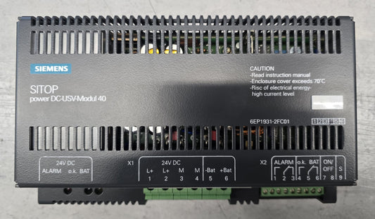 6EP1931-2FC01, Sitop Power DC-USV- Module 40, tápegység, Siemens