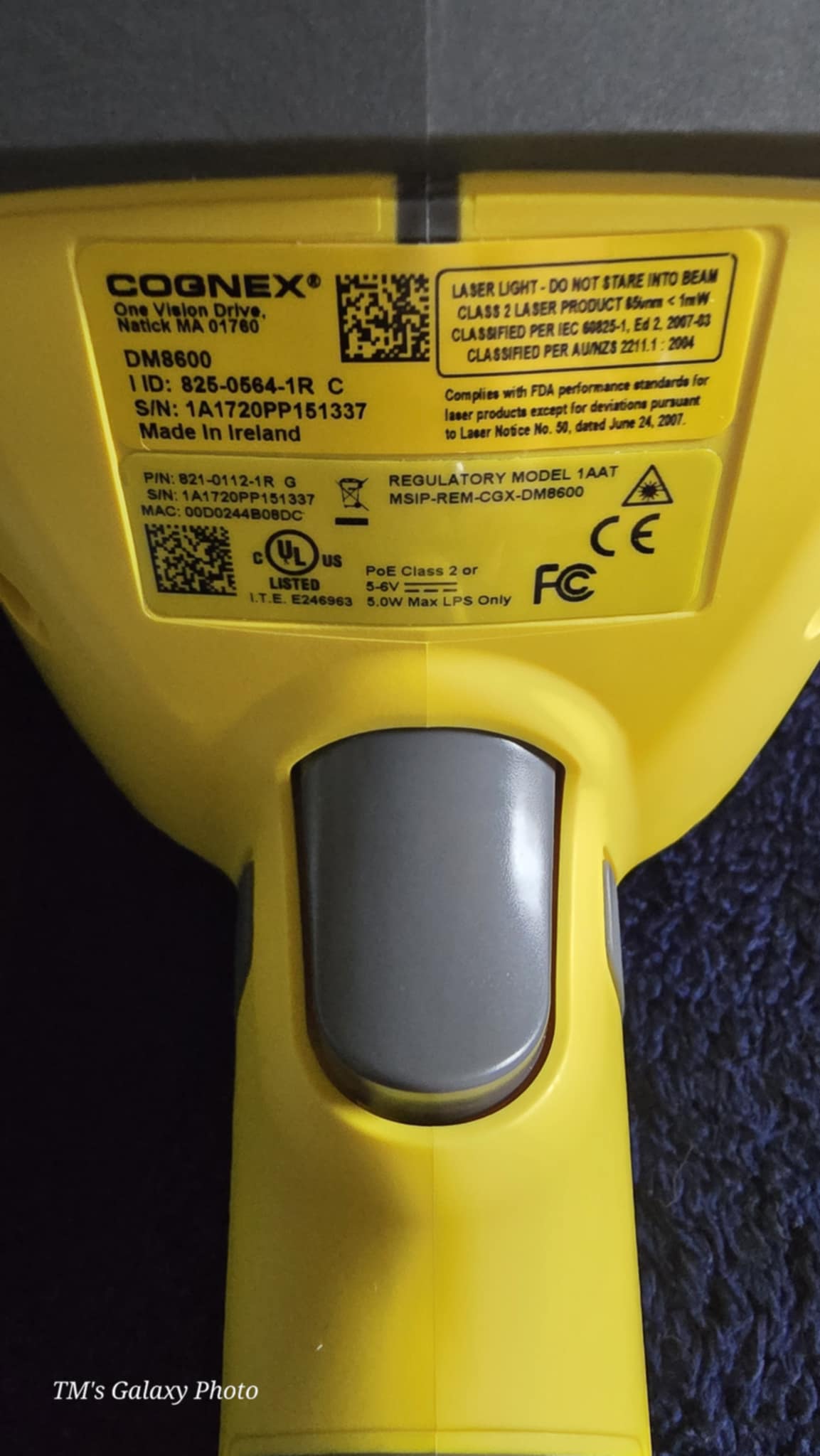 DM8600, Cognex, wireless code reader (825-0564-1R C) with dock