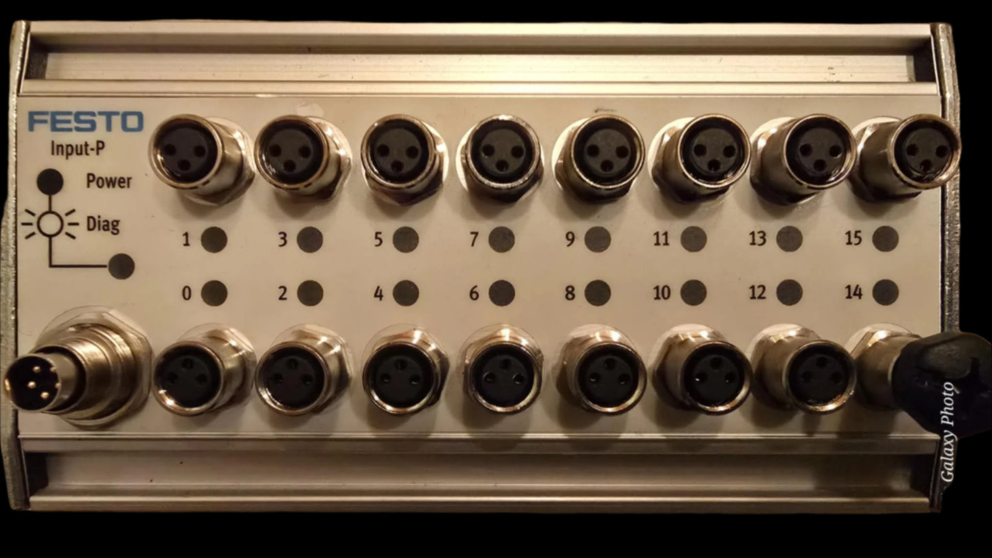 CP-E16-M8, 28396, input module, valve island / valve terminal, Festo