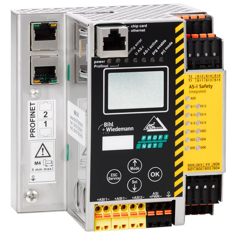 BWU2828, ASi-3 PROFINET Gateways, biztonsági modul, BIHL+WIEDEMANN