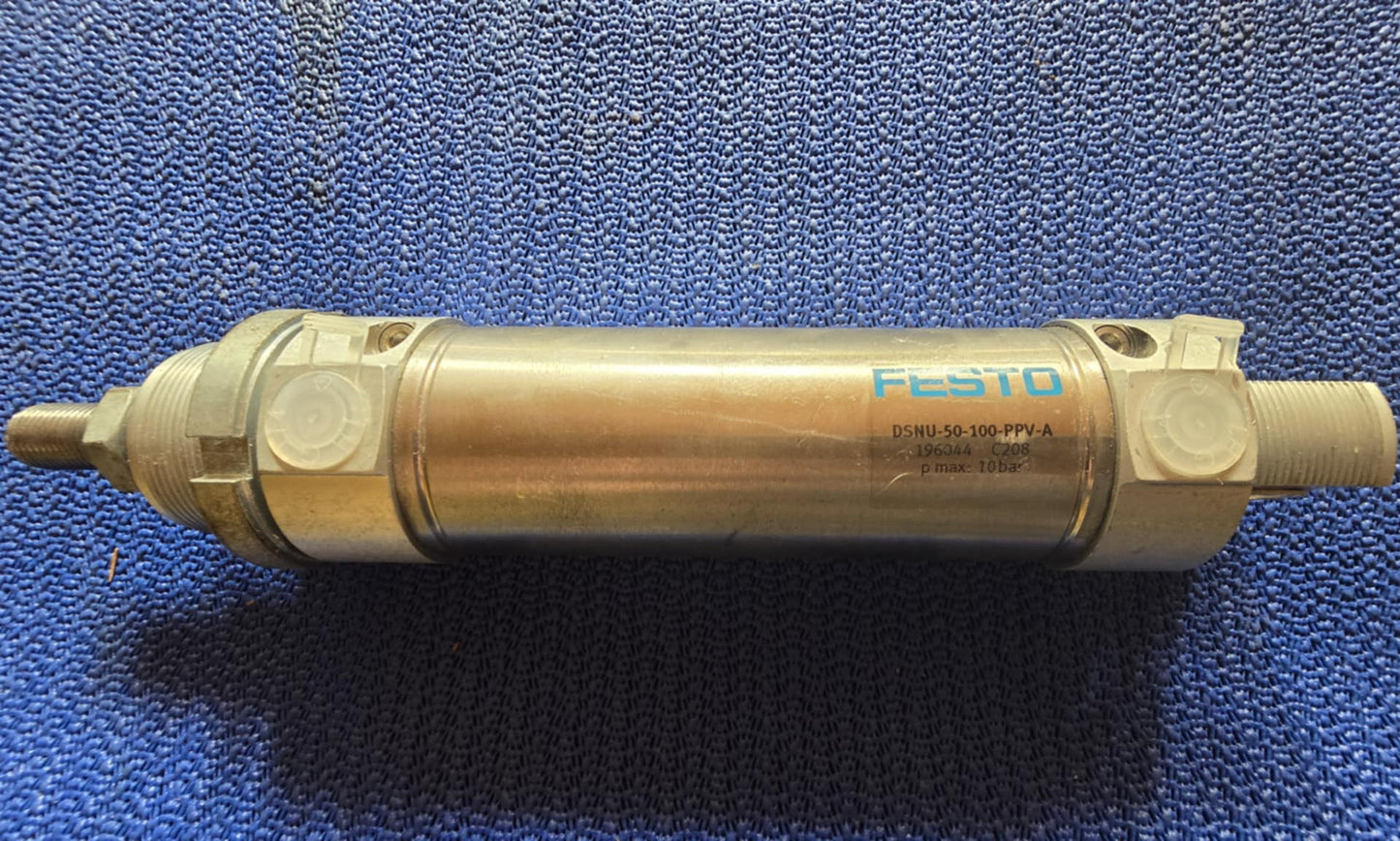 DSNU-50-100-PPV-A, 196044, pneumatic cylinder, piston rod cylinder, Festo