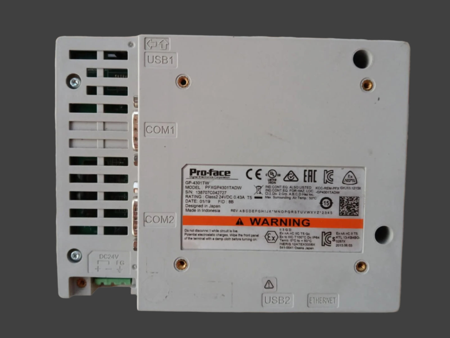 GP430-1TW, Pro-Face, PFXGP4301TADW HMI-Modul
