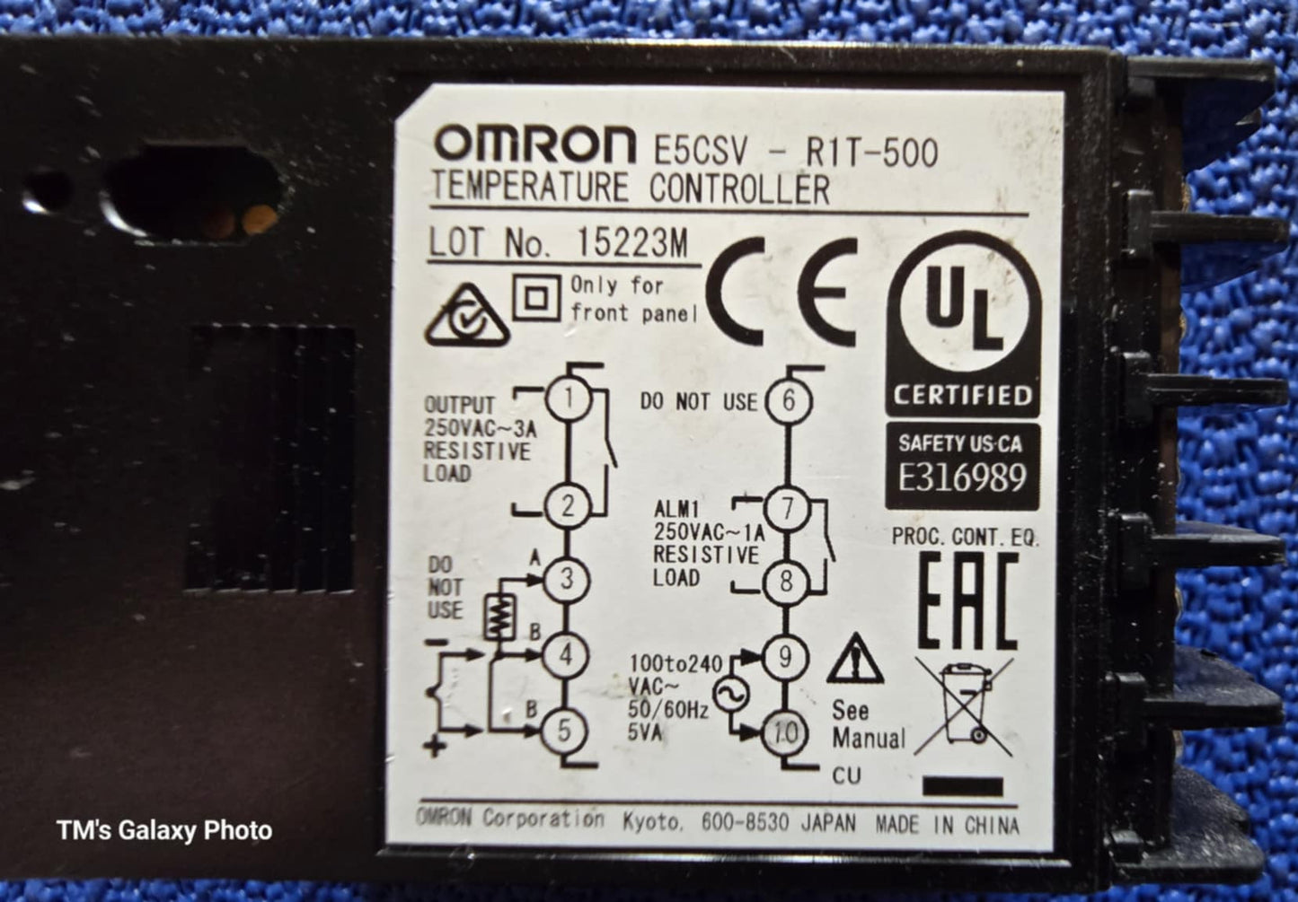 E5CSV, temperature controller, Omron