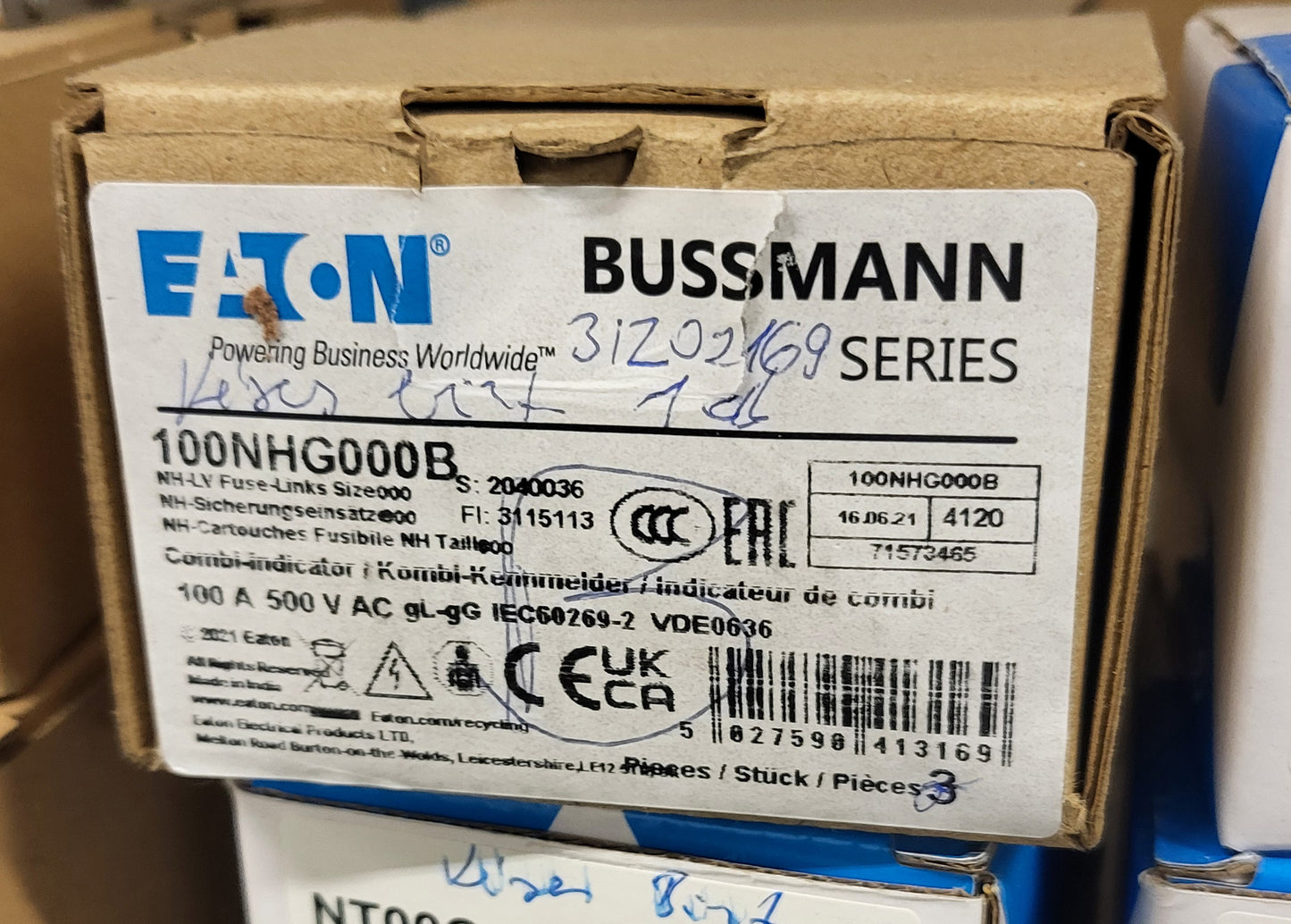 100NHG000B, Eaton Messersicherung