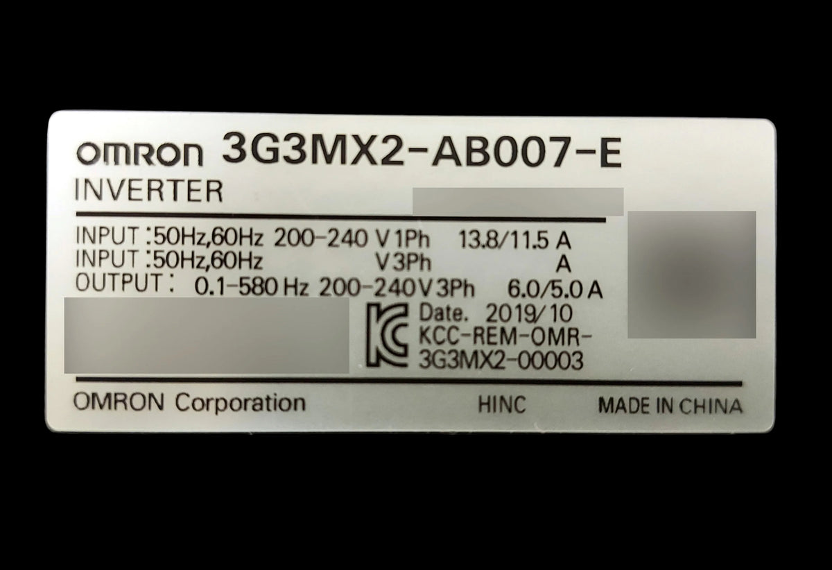 3G3MX2-AB015-E, 1,5 kW, 8 A, Omron, MX2-Frequenzumrichter