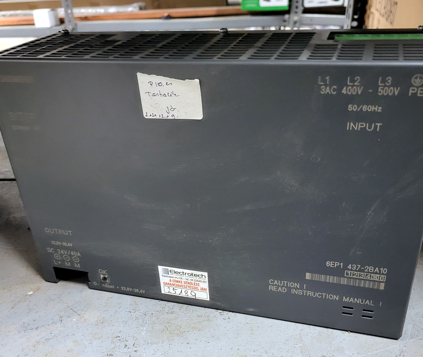 6EP1437-2BA10, Sitop power 40, power supply