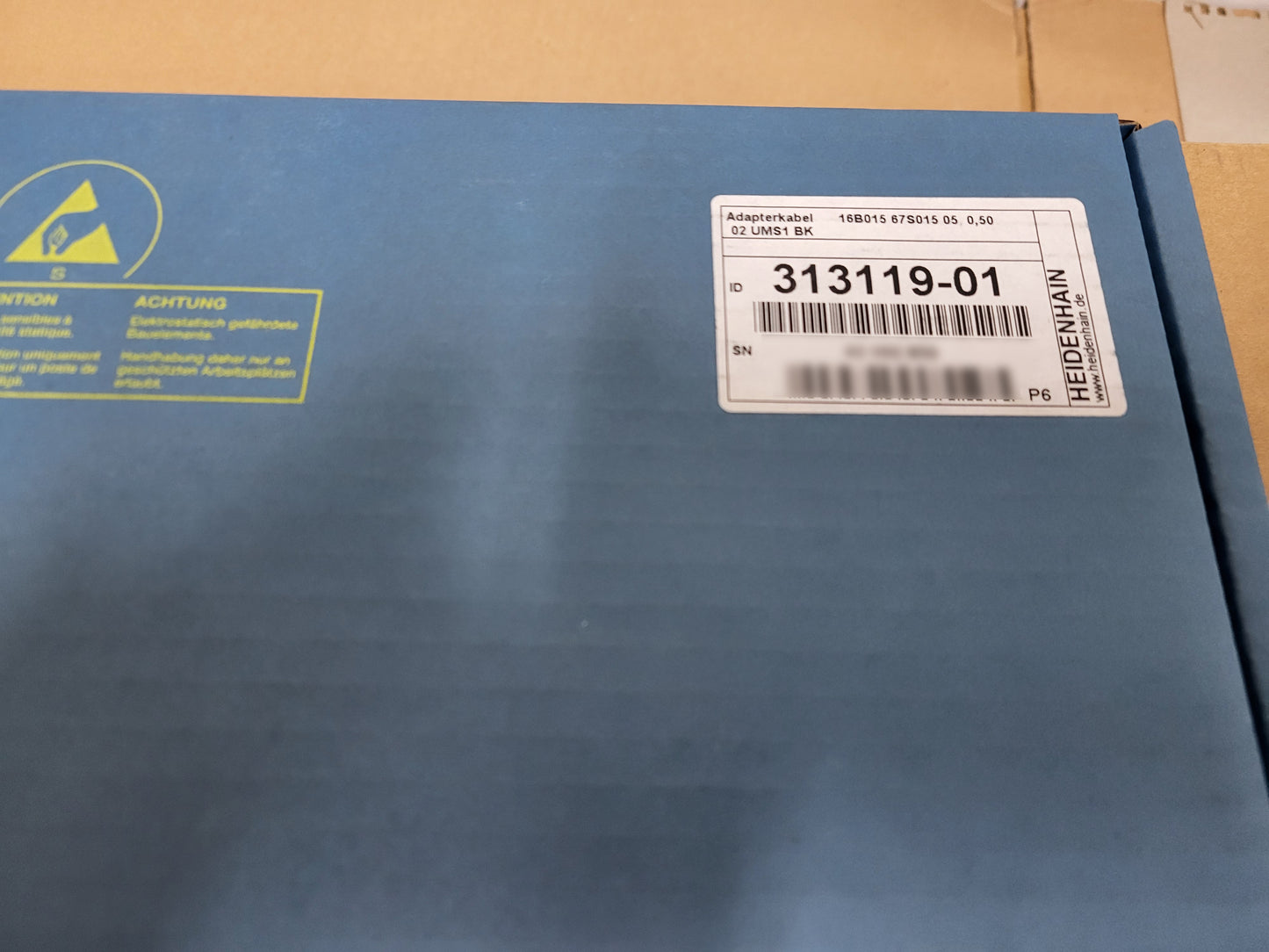 313119-01, Heidenhain jelátalakító kábel, 0.5m-es, PUR adapter-kábel