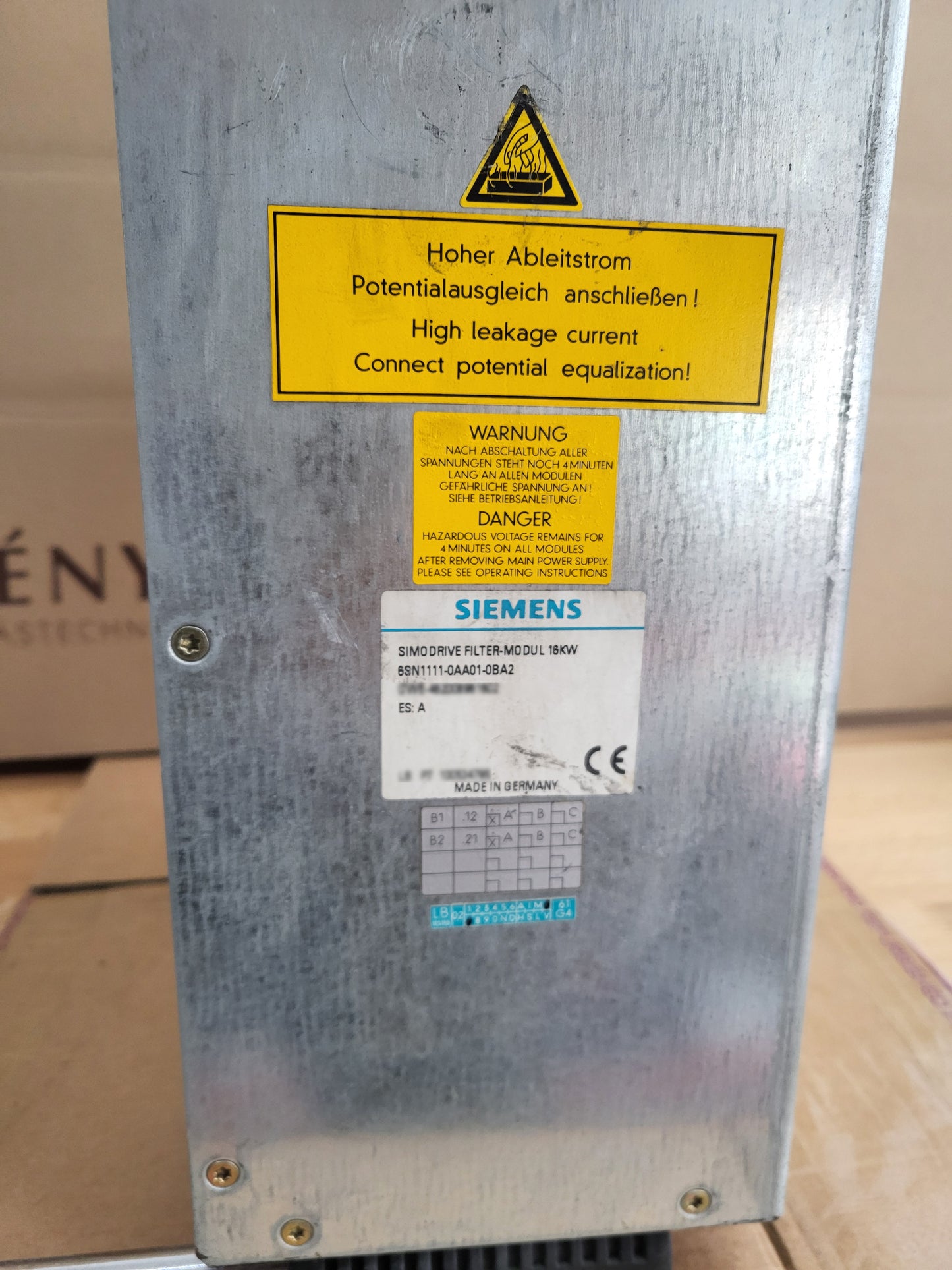 6SN1111-0AA01-0BA2, Simodrive Filtermodul, 16kW
