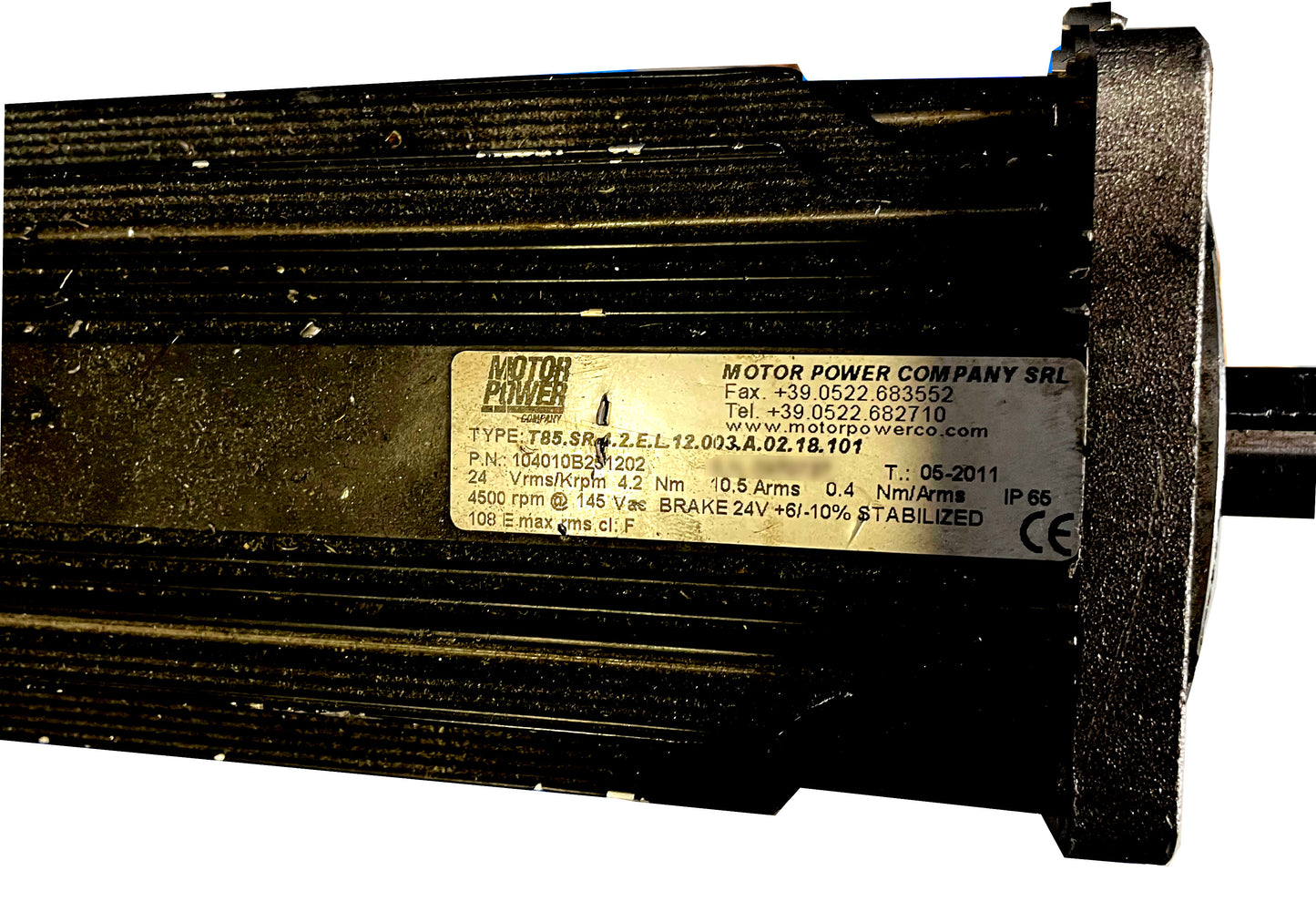 T85.SR4.2.EL.12.003.A.02.18.101, 104010B52102, szinkron-szervo motor, 2kW, Motor Power