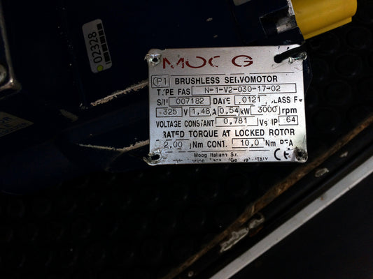 N-1-V2-030-17+02, szervomotor, 0,54 kW, Moog