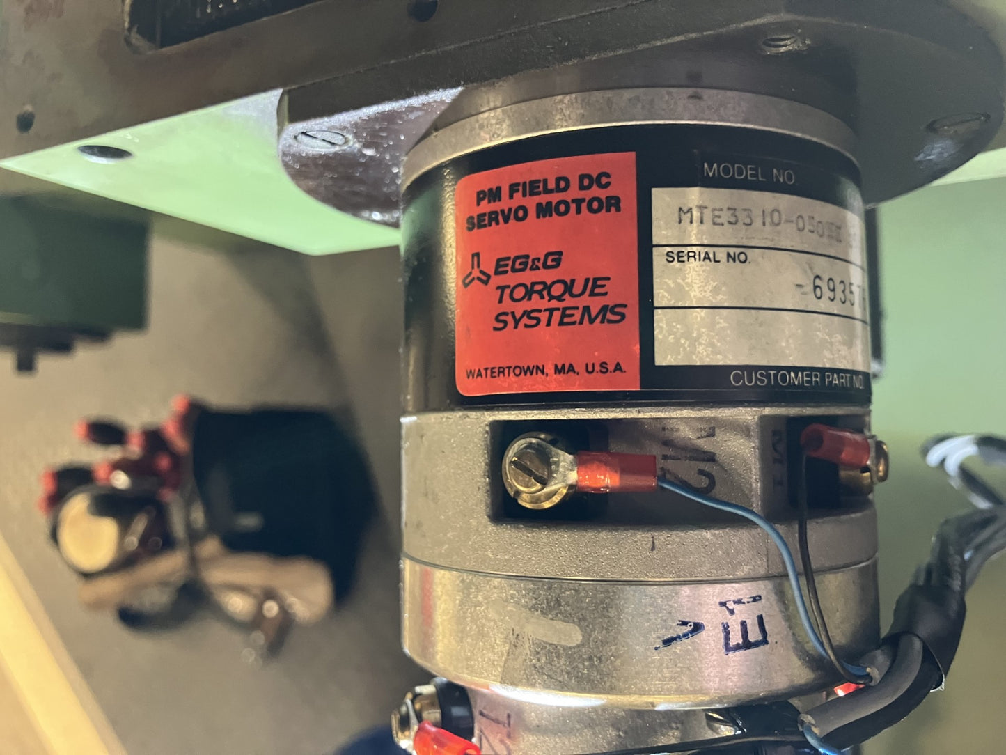 MTE3310-050EE 8916 (von EG&G Torque Systems), Feld-DC-Servomotor, mit RENCO-Drehgeber