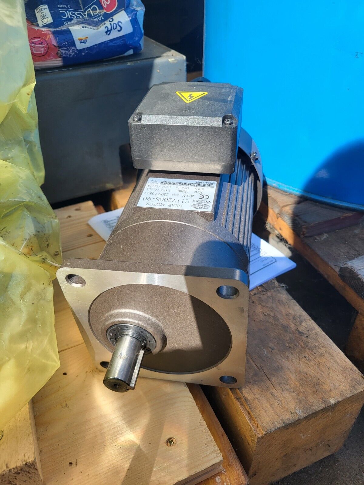 G11V200S-90, Rotom, forgácskihordó hajtóműves motor, 0.2kW, 0.25HP