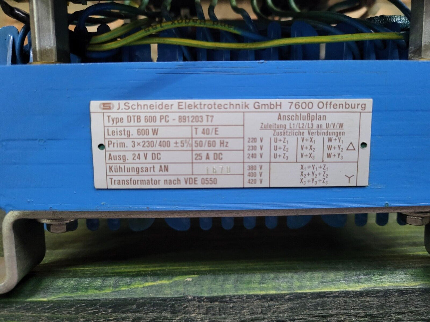 DTB600PC-891203T7, Schneider, 3-fázisú transzformátor, 600W