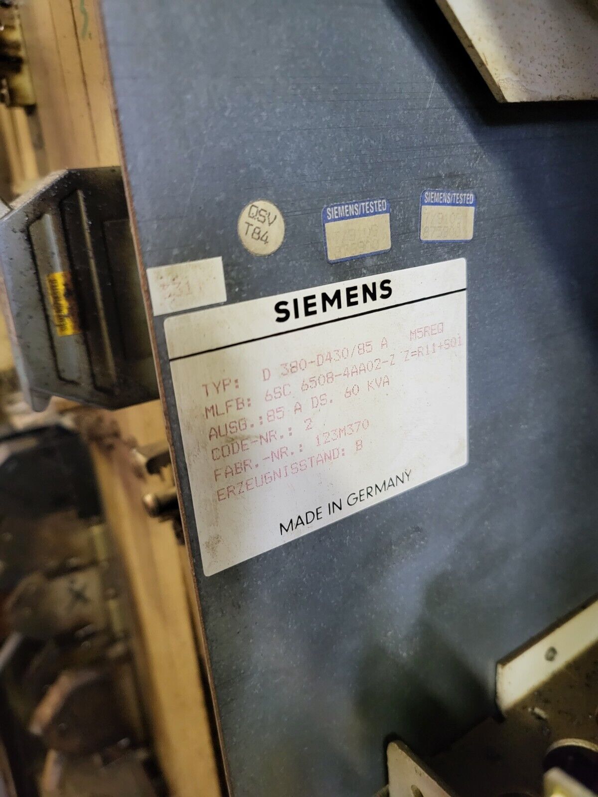 6SC6508-4AA02-Z, Siemens, SIMODRIVE 650 AC-MSD, Transistor-Pulsstromrichter, 60kVA, 85A, Spindelantrieb