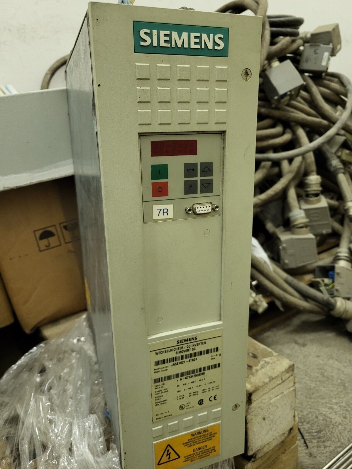 6SE7021-8TB31, Siemens SIMOVERT MASTERDRIVES, inverter, 7.5kW