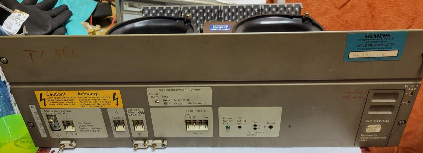 6EW1861-2AC, Siemens, SIROTEC RCM 3S/SINUMERIK 800 tápegység-modul, 230 VAC/5V, 40A