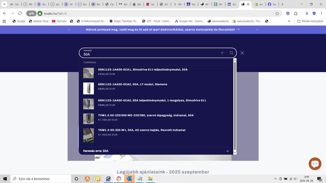 Hírek egyben: nehézárú-kiszállítás és A-re, kW-ra keresési lehetőség az iesales.hu - n