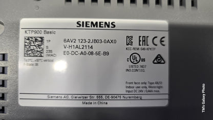 6AV2123-2JB03-0AX0, KTP 900 Basic hmi-panel, Siemens