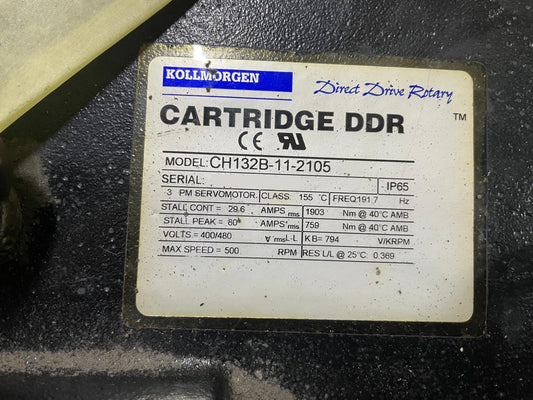 CH132B-11-2105, direct drive (Cartridge DDR) torque motor, servo motor, Kollmorgen