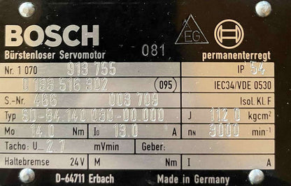 SD-B4.140.030-00.000, Bosch, szervo motor, 4.4kW