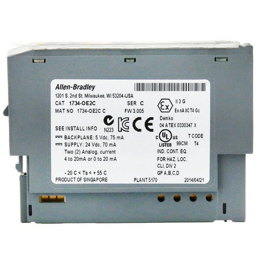 1734-OE2C, 2-Channel Analog Current Output Module, Allen-Bradley