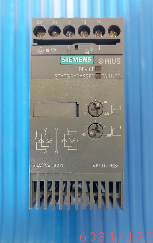 3RW3026-1BB14, SIRIUS lágyindító 25A, 11kW, Siemens