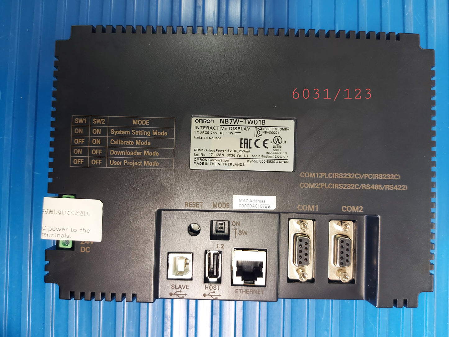 NB7W-TW01B, Omron hmi