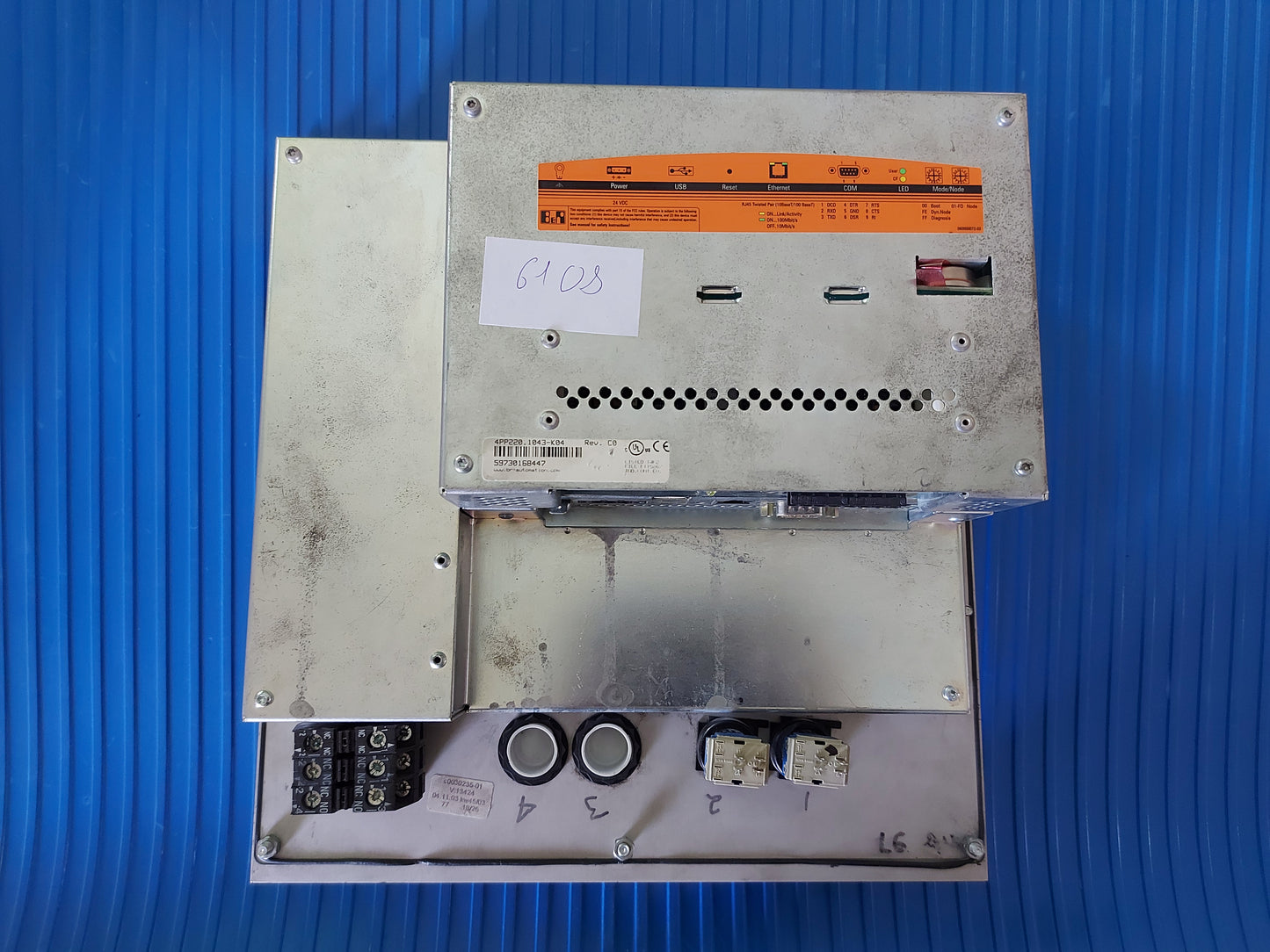 4PP220.1043-K04, B&R, kompakt plc+hmi egység, Ferag kijelzővel