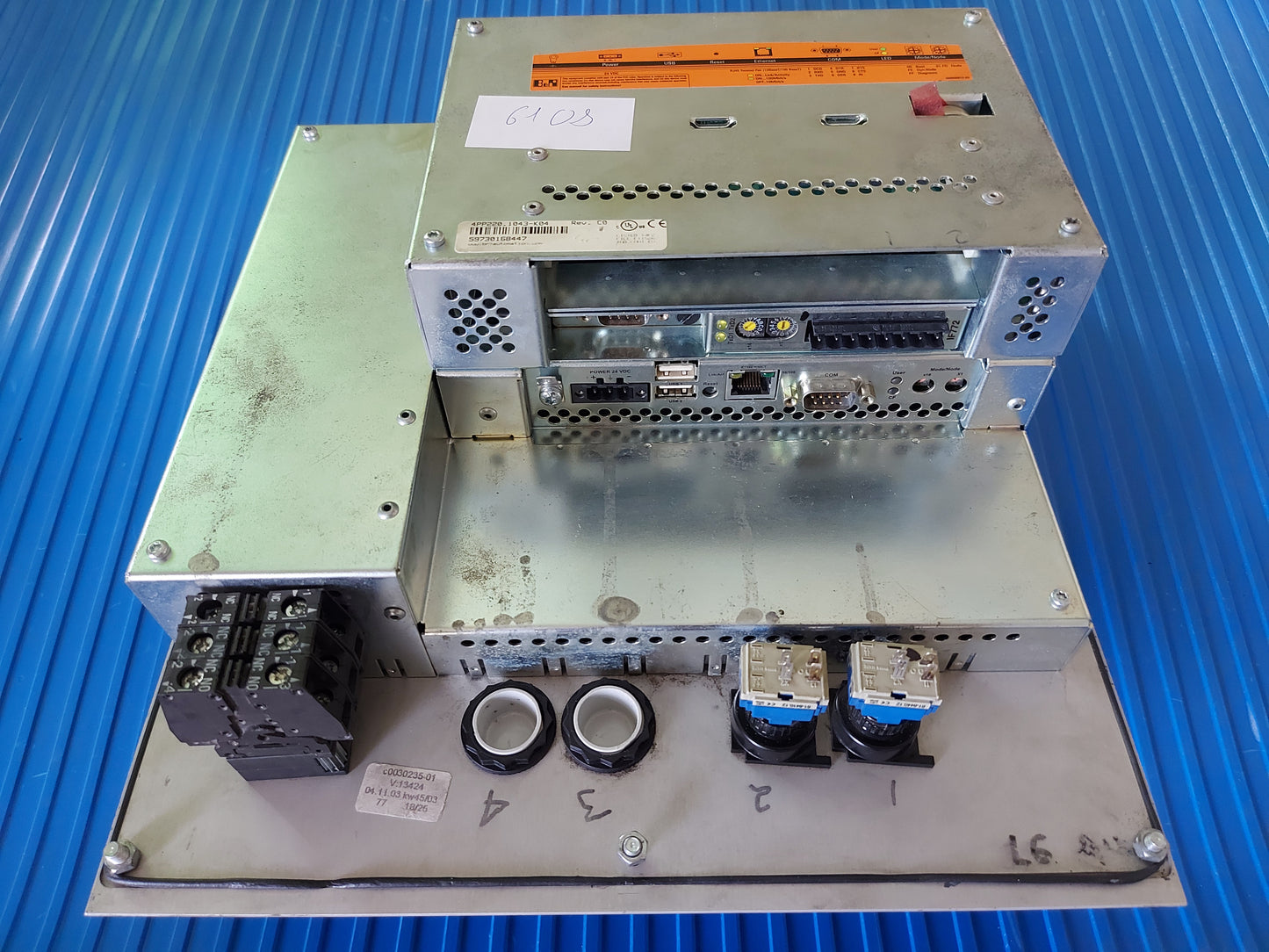 4PP220.1043-K04, B&R, kompakt plc+hmi egység, Ferag kijelzővel