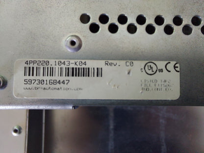 4PP220.1043-K04, B&R, kompakt plc+hmi egység, Ferag kijelzővel