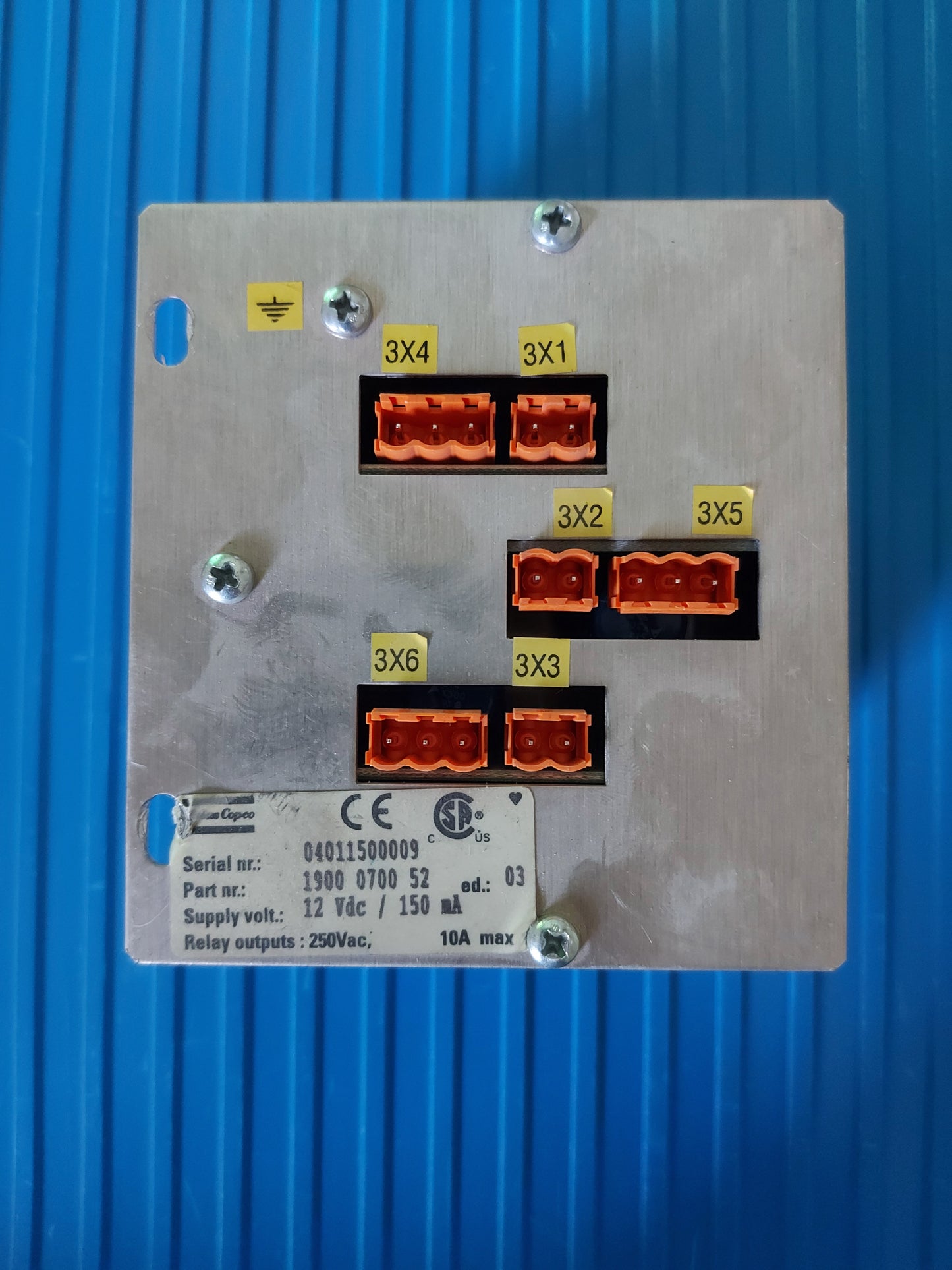 1900070052, Elektronikue, Atlas Copco Compressor Relay