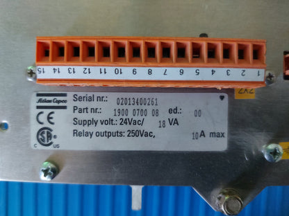 1900070008, Elektronikon, Atlas Copco kompresszor-kijelző