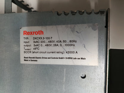 DKC02.3-100-7-FW, Indramat, Bosch, 100A, AC-szervo erősítő