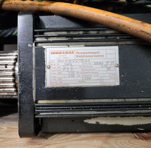 090C-0-KD-2C-110-A-0, Indramat, permanent magnet, three-phase servo motor, 17A, 10.4Nm