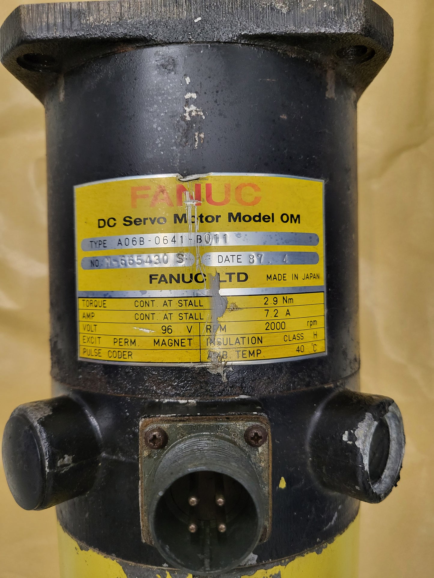 A06B-0641-B011, Fanuc, DC-servo motor, 0.7kW