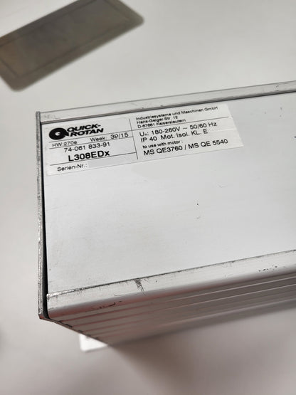 L308EDx, Quick Rotan, Ecodrive, Nähmaschinen-Elektronik-Servoantrieb, Liersch