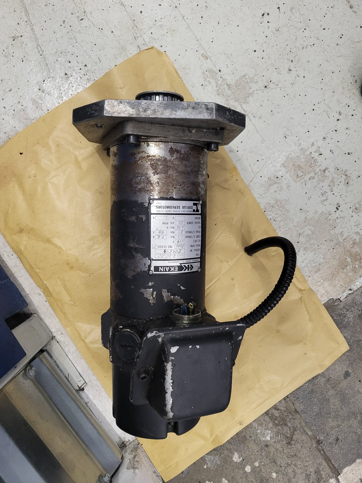 444.2.20.00, Ekain, Isoflux, DC-Servomotor, 4,4 Nm, 7,8 A