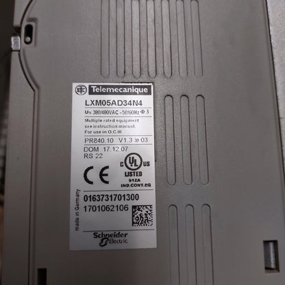 LXM05AD34N4, AC szervo hajtás, Telemecanique/Schneider, 15A, 3 kW, Lexium hajtás