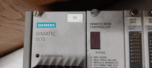 Simatic 505 teljes plc-rack, Siemens, 505-6851-A CPU-val