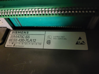 Siemens, Simatic S5, 115U, Siemens, full plc-rack, 943-as CPU-val