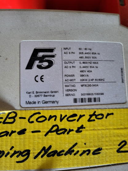18F5C3G-340A, 40A, 22kW, KEB Combivert AC-Antriebsmodul