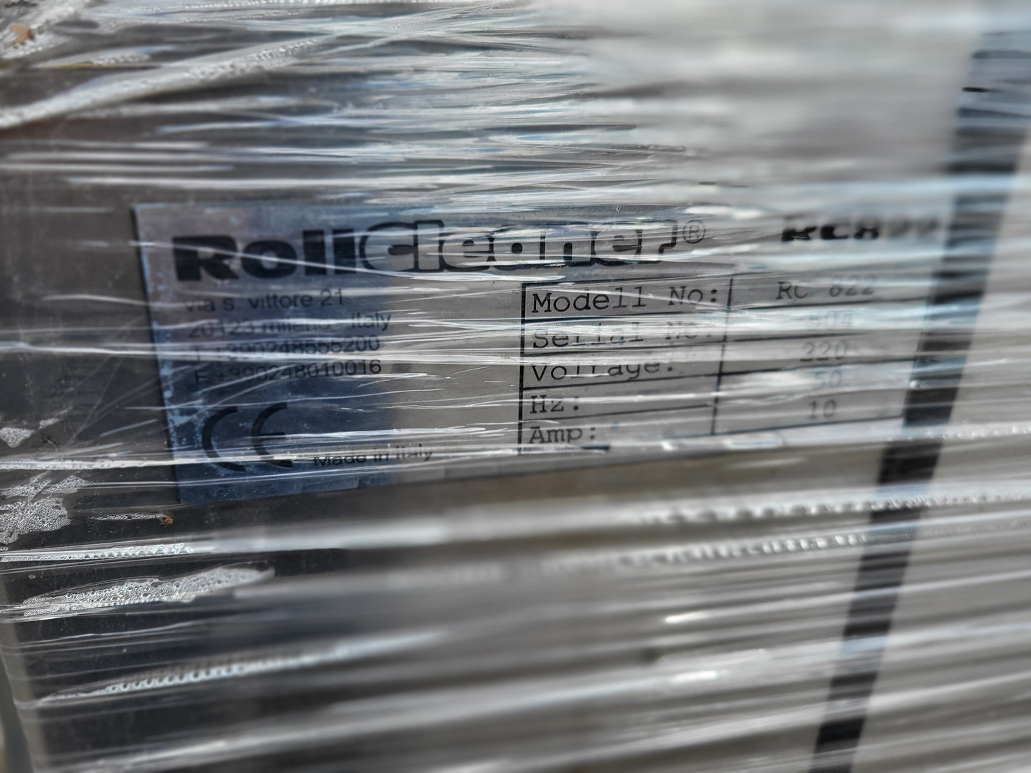 RC822 RollCleaner, henger-tisztító gép