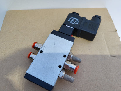 P2LAX511ES, légszelep, Parker Hannifin, P2FCB mágnestekercses szeleppel együtt
