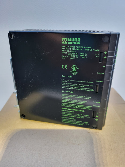 85303, Murr power supply, Eco-Rail 5-100-240/24
