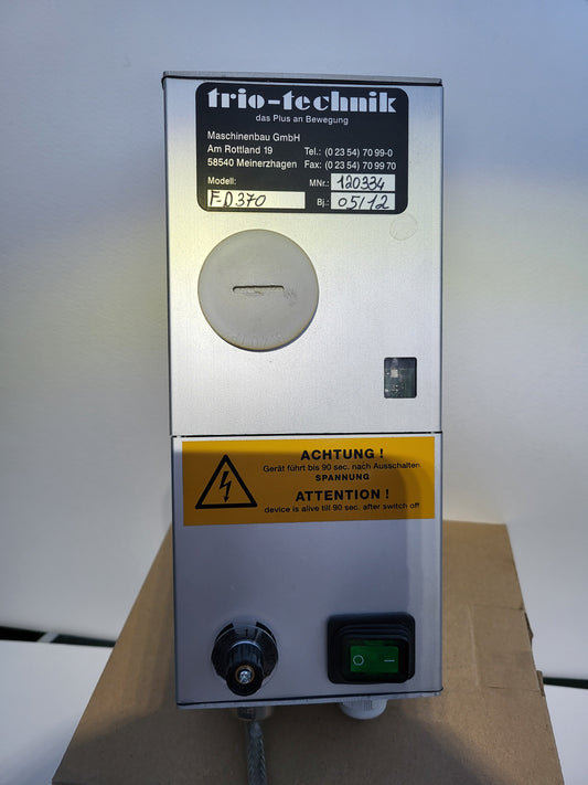 F-0370 vagy F-D370 elektronikai modul, Trio-technik