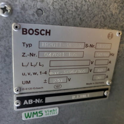 TR2011-3A-230, kártyatartó keret / rack, Bosch